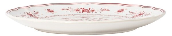 Piatto da dolce rosso/bianco in gres ø 21 cm Vila – Costa Nova