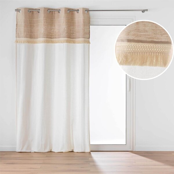 Tenda bianca/marrone in misto iuta 140x240 cm Cirrus – douceur d'intérieur