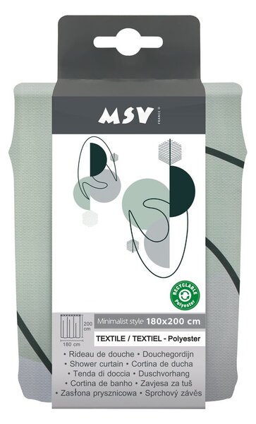 Tenda per doccia 180x200 cm Minimalist – MSV