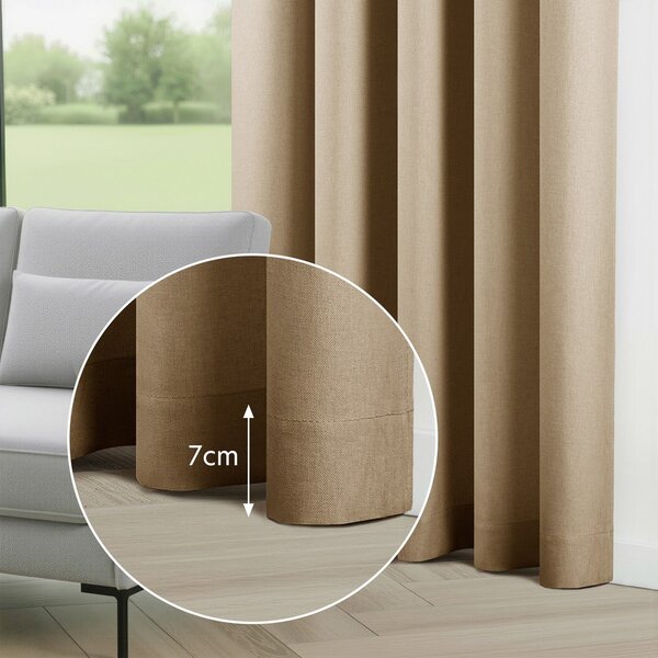 Tenda parzialmente oscurante beige 200x250 cm Calisto – Filumi