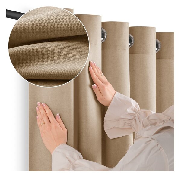 Tenda parzialmente oscurante beige 200x250 cm Calisto – Filumi