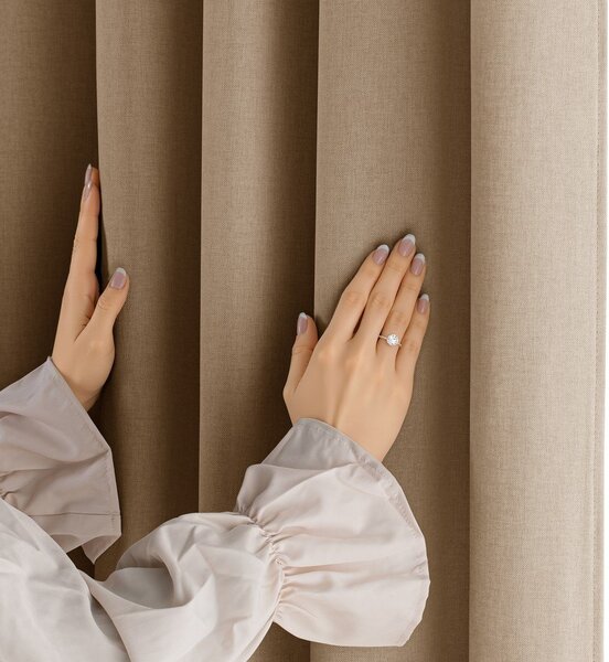 Tenda parzialmente oscurante beige 200x250 cm Calisto – Filumi