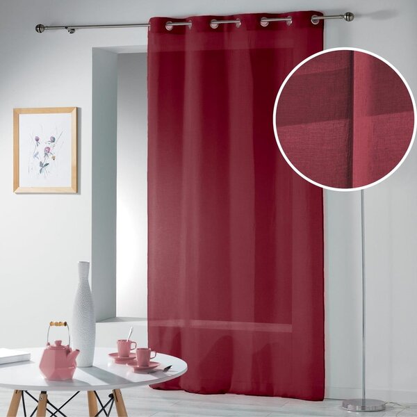 Tenda sottile burgundy 140x240 cm Telma – douceur d'intérieur