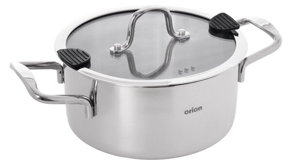 Casseruola in acciaio inox con coperchio incluso 1,2 l Venice – Orion
