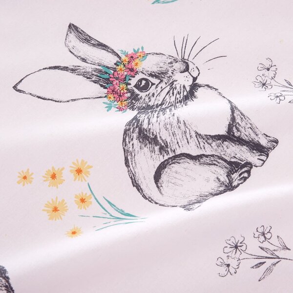 Set copripiumino e federa da bambini rosa per culla 120x150 cm Bunny Tails Ditsy Flowers – Catherine Lansfield