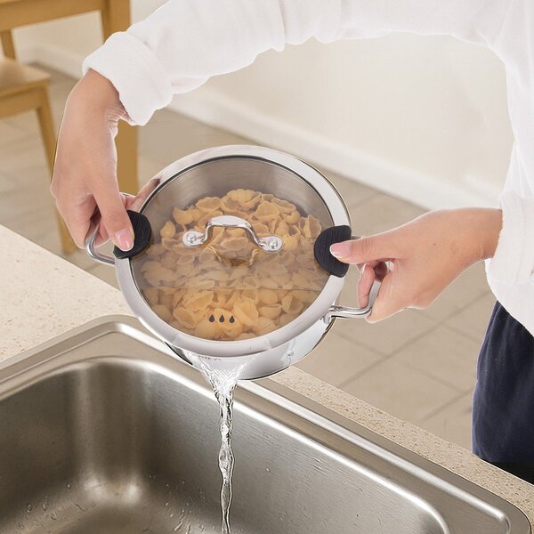 Pentola in acciaio inox con coperchio incluso 4,6 l Venice – Orion