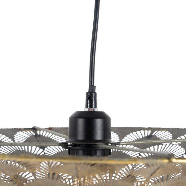 Lampadario color oro con paralume in metallo ø 47,5 cm - Ixia