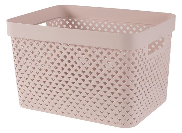 Scatola rosa chiaro in plastica 35,5x26x22 cm Pure – Curver