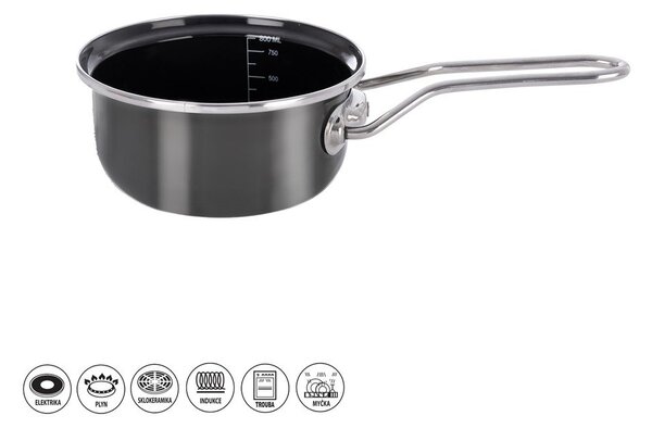 Casseruola in smalto 800 ml Metalic – Orion