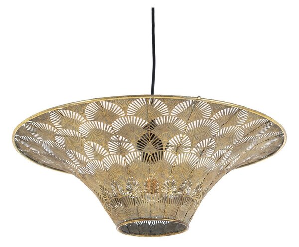 Lampadario color oro con paralume in metallo ø 47,5 cm - Ixia