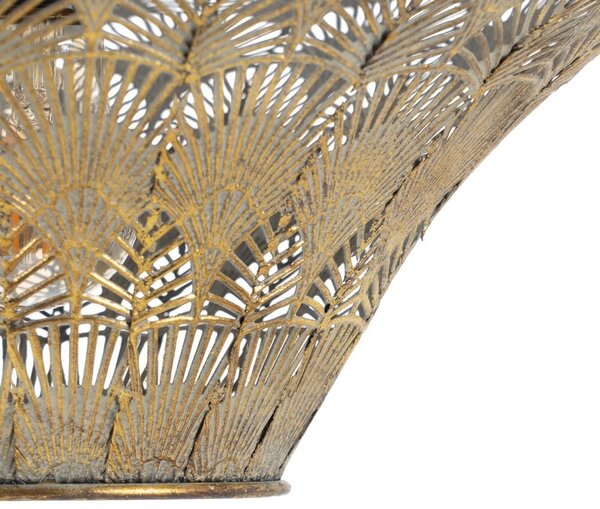 Lampadario color oro con paralume in metallo ø 47,5 cm - Ixia