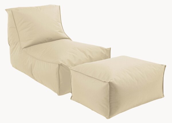 Poltrona sacco da esterno con pouf Der Sundowner