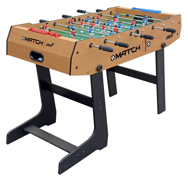 Calciobalilla Pieghevole con Aste Telescopiche 121x61x85 cm in Mdf