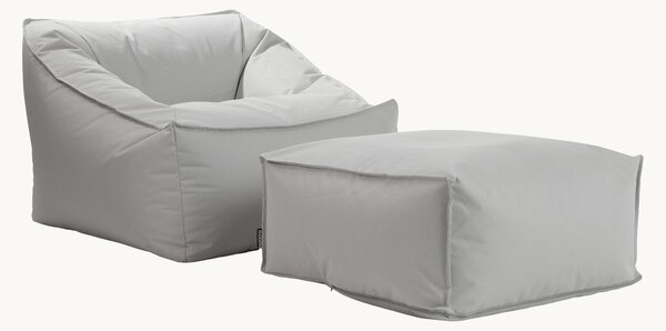 Poltrona sacco da esterno con pouf Der Sunnyboy
