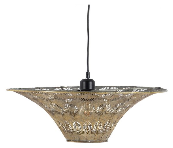 Lampadario color oro con paralume in metallo ø 47,5 cm - Ixia