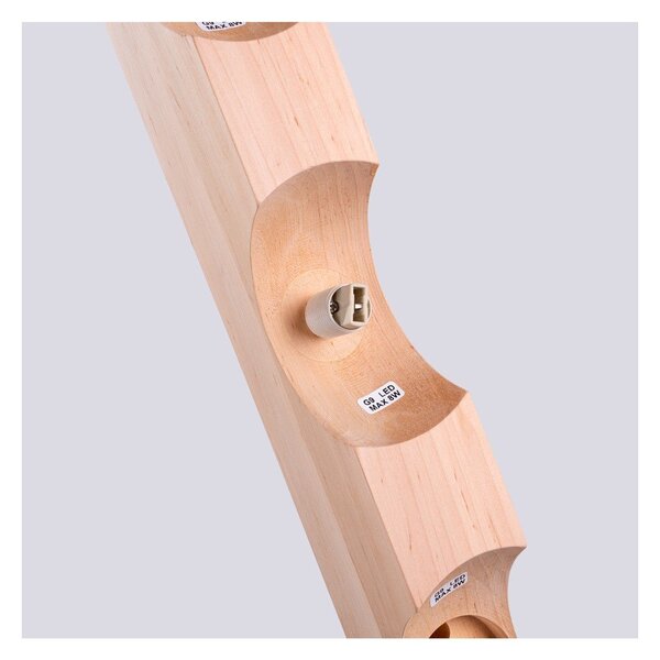 Plafoniera bianca/di colore naturale con paralume in vetro ø 12 cm Solum – Sollux