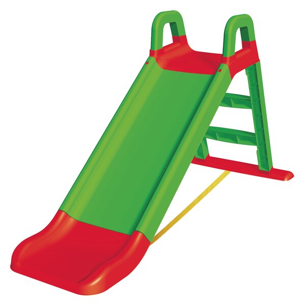 Scivolo per Bambini 147x85 cm in Plastica Verde e Rosso