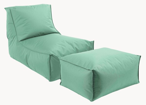 Poltrona sacco da esterno con pouf Der Sundowner