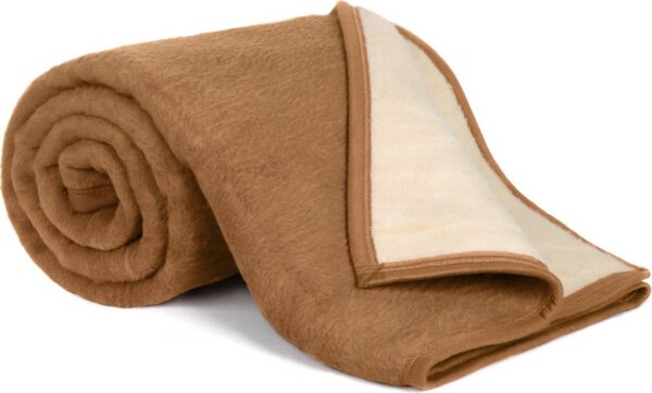 Coperta KIRA PLUS - Marrone,Beige - 200x230