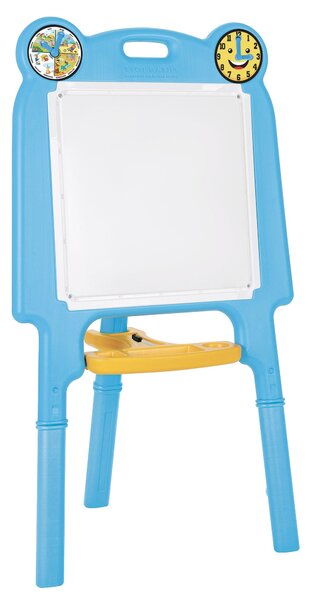 Lavagna per Bambini 53x67x119 cm con Portapenne Azzurra