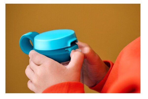 Thermos da bambini blu/argentato in plastica 500 ml Campus – Mepal