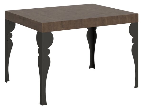 Tavolo Allungabile 120-204x80x77 cm Paxon Noce e Antracite