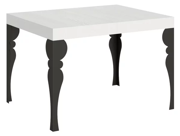 Tavolo Allungabile 110-194x70x77 cm Paxon Bianco Frassino e Antracite
