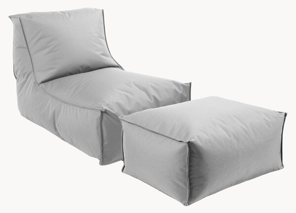 Poltrona sacco da esterno con pouf Der Sundowner