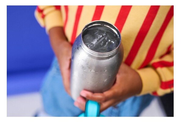 Thermos da bambini blu/argentato in plastica 500 ml Campus – Mepal