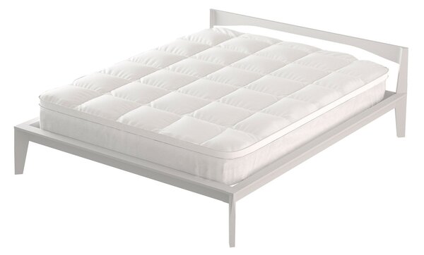 Topper Singolo Trapuntato 800 gr/mq con Fascia Coprimaterasso Morfeo Bianco
