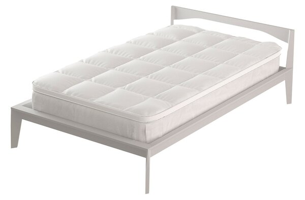 Topper Singolo Trapuntato 800 gr/mq con Fascia Coprimaterasso Morfeo Bianco