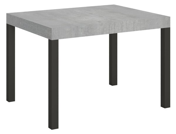Tavolo Allungabile 120-204x80x77 cm Everyday Cemento e Antracite
