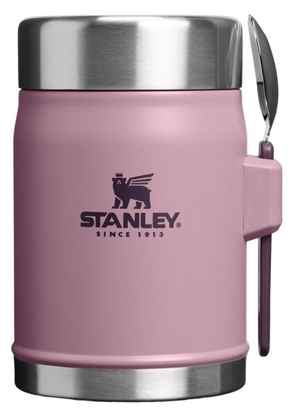 Borraccia termica viola in acciaio inox 400 ml Legendary Food Jar + Spork Purple Smoke – Stanley