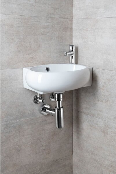 Lavabo bianco in ceramica 43x28,5 cm Ribera – Sapho