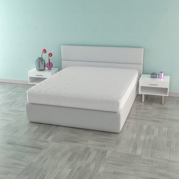 Coprimaterasso Impermeabile Matrimoniale in Poliestere 120 gr/mq Safe Bianco