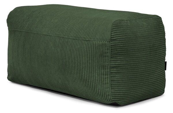 Puof a sacco verde con rivestimento in velluto a coste Plus 100 Lounge – SLOWDOWN