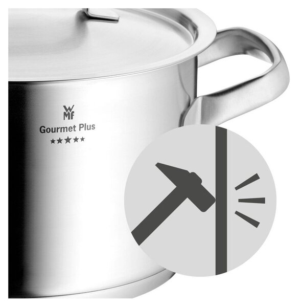 Set di pentole in acciaio inox 7 pz Gourmet – WMF
