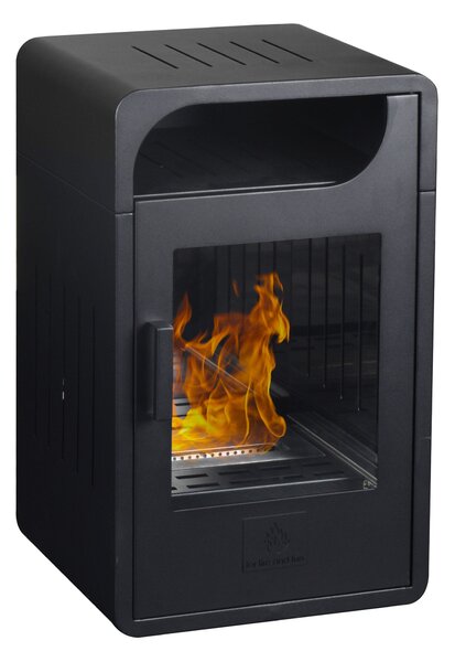Stufa a Bioetanolo da Interno 65x40x38 cm 2,5kW Fiammetta Junior Statica Nera