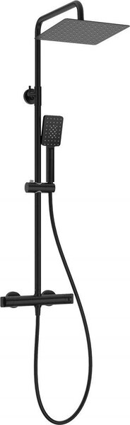 Rain shower with thermostatic shower mixer
