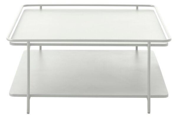 Tavolino da salotto grigio chiaro in metallo 75x75 cm Yuba – Unique Furniture
