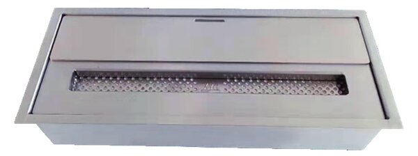 Bruciatore a Bioetanolo per Camini 45,7x18,7x9,5 cm 3,5L in Acciaio Inox