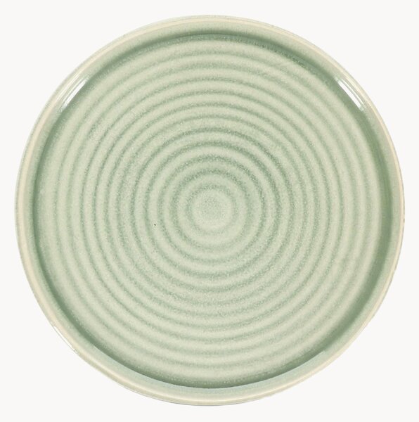 Set di 4 piatti da colazione Cameo Green