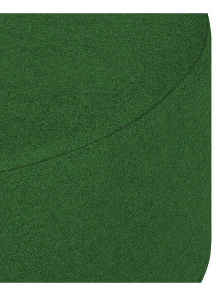 Poggiapiedi verde con rivestimento in lana Folk – noo.ma