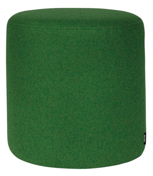 Poggiapiedi verde con rivestimento in lana Folk – noo.ma