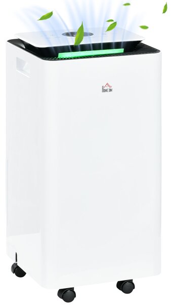 Deumidificatore Portatile da 10L 5 Modalità e Timer 25x25x50,5 cm Bianco