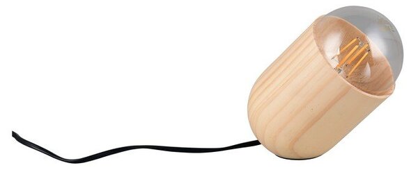 Lampada da tavolo beige (altezza totale 13,5 cm) Nara – Reality