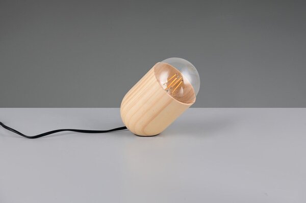 Lampada da tavolo beige (altezza totale 13,5 cm) Nara – Reality