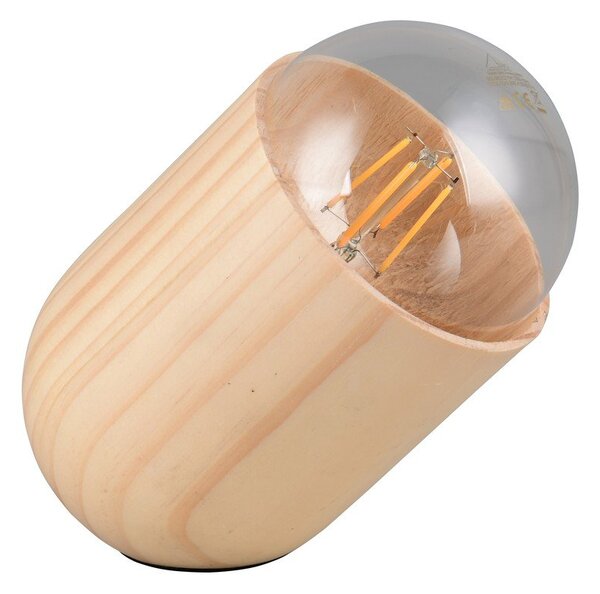 Lampada da tavolo beige (altezza totale 13,5 cm) Nara – Reality
