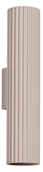 Lampada da parete grigio tortora in metallo Gleam – Sollux