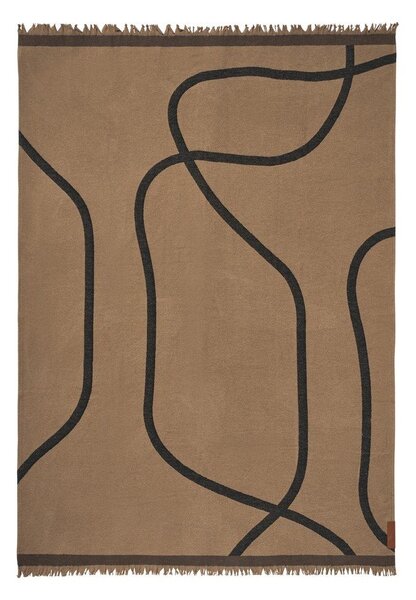 Coperta marrone chiaro 130x175 cm Shadow – Mette Ditmer Denmark